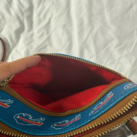 Dooney & Bourke NFL Buffalo Bills Triple Zip Crossbody - Picture 5 of 7